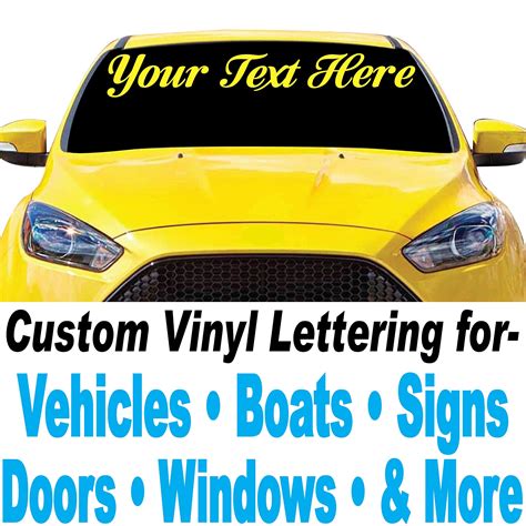 Buy 1060 Graphics 2" high Custom Vinyl Lettering - for Cars, Trucks ...