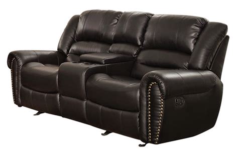 Sofa Recliner Reviews: Black Leather 2 Seater Recliner Sofa