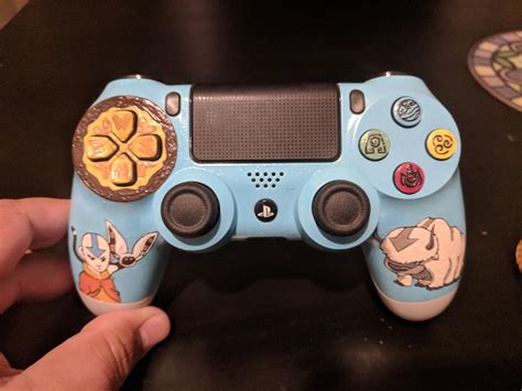 Check out my custom painted Avatar PS4 Controller! (Commissioned by me) : r/TheLastAirbender