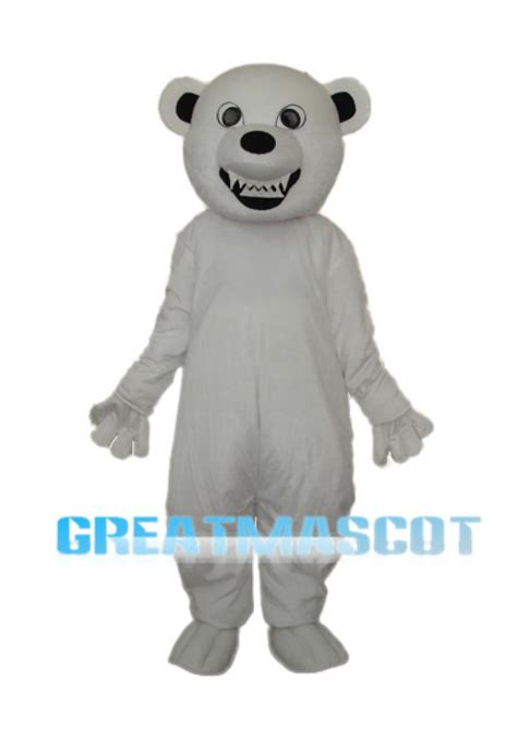 Polar Bear Mascot Adult Costume Free Shipping