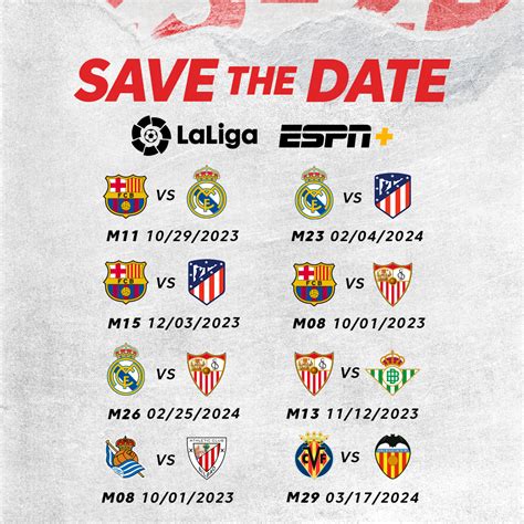 Revealed! Fixture list and key dates for the 2023/24 LaLiga season - ESPN Press Room U.S.