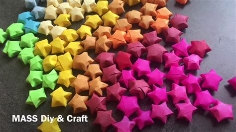 Craft DIY Glitter Folding Paper Lucky Wish Star Cute Origami Paper Scrapbooking Crafts ...