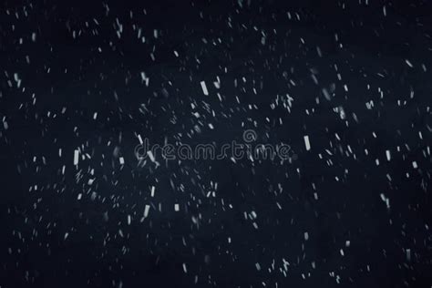 Blizzard At Night On Dark Blue Background Stock Photo - Image of night, design: 117859466