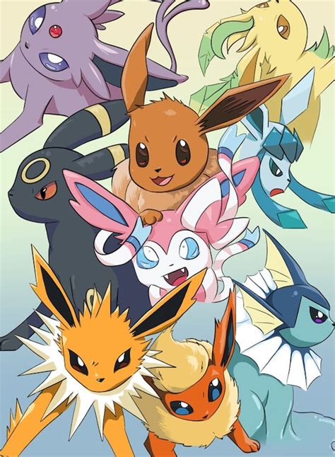 Eeveelutoins Pokemon Fan Art Poster PKMN Print Fan Art Fanart - Etsy