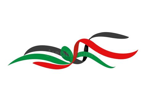 UAE flag ribbon stock photo. Image of emblem, twisted - 146900514