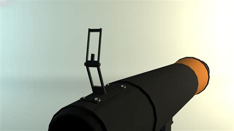 3d model rocket launcher cartoon