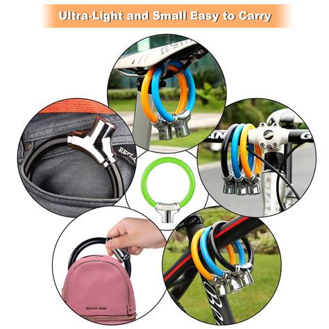 Suitable for All Types of Bicycles. TAKEBEST Bike Lock 12mm Heavy Duty Portable Bicycle Disc ...