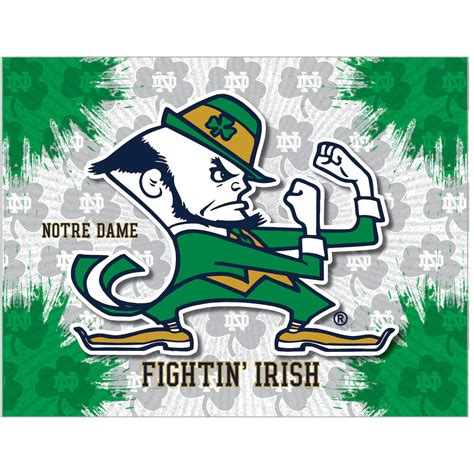 Notre Dame (Leprechaun) Logo Canvas