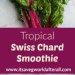 Tropical Swiss Chard Smoothie - It's a Veg World After All®