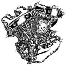 17 idées de Dessins Harley-Davidson | harley davidson, harley, dessin moto