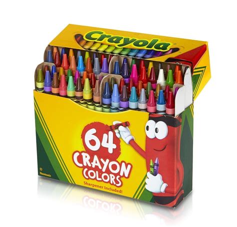 Crayola Crayons Box,64 Count Case of 48 - Walmart.com