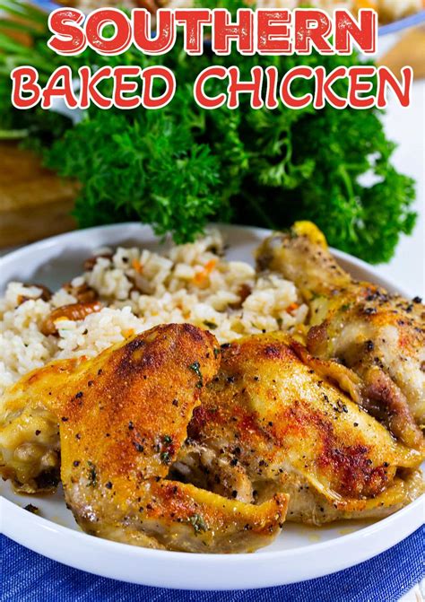 Southern Baked Chicken - Spicy Southern Kitchen