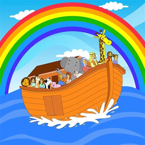 Noahs Ark Rainbow Images - Free Download on Freepik