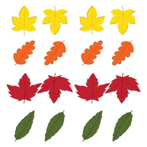 Colorful Leaves Printable - Printable Word Searches