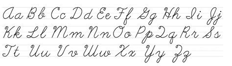 Cursive Alphabet A-z | AlphabetWorksheetsFree.com