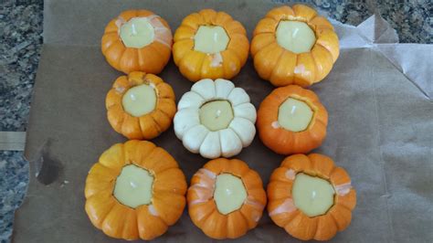 My Fruitful Life: How to Make Mini Pumpkin Candles