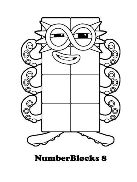 Free Printable Numberblocks Coloring Pages