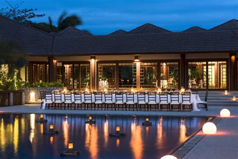 Private poolside dinner - Amanpulo, Pamalican Island | Palawan island, Island resort, Resort