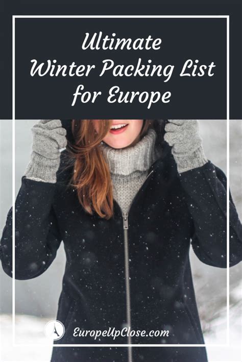 The Ultimate Winter Packing List Europe - Europe Up Close