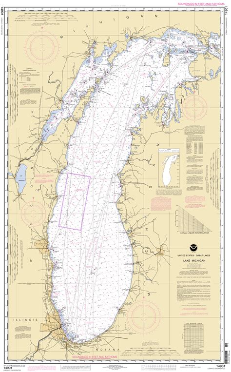 Lake Michigan Nautical Chart Charts Maps - Bank2home.com