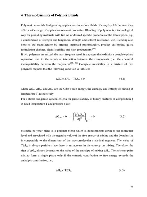 Thermodynamics of Polymer Blends PDF | PDF | Phase (Matter) | Polymers