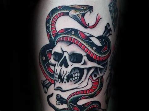 skull and snake tattoo designs - Winfred Bradshaw