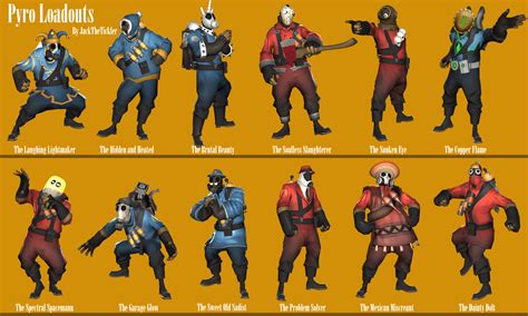 Pyro Cosmetic Loadouts : r/tf2