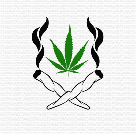 Weed Plant Drawing Svg