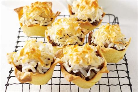 Spiced beef and potato pies with shredded filo pastry