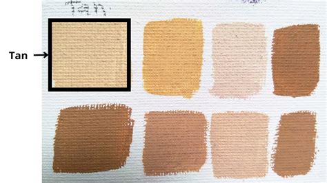 What colors make tan? Color mixing guide and skin tones