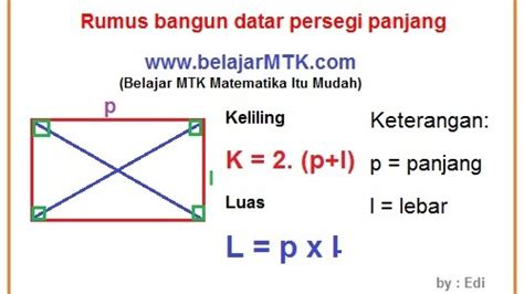 Cara Menghitung Luas Persegi Panjang - IMAGESEE