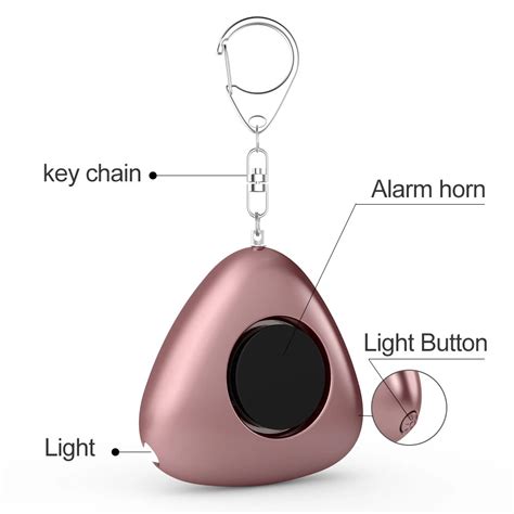 Ariza mini self defense personal security alarm keychain emergency panic alarm safety alarm for ...