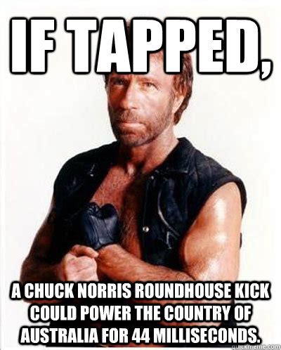 If tapped, a Chuck Norris roundhouse kick could power the country of Australia for 44 ...