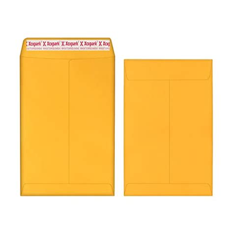 Xxcxpark 250 PCS 6x9 inches Security Catalog Envelopes Printable Self ...