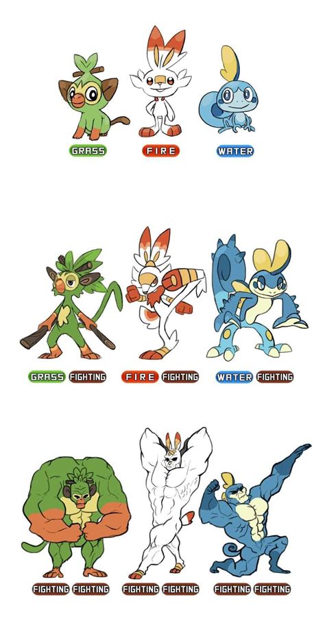 Gen 8 Starter Evolutions | Pokémon Sword and Shield | Know Your Meme