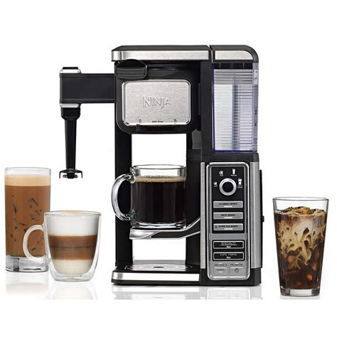 Ninja Single-Serve, Pod-Free Coffee Maker Bar with Hot and Iced Coffee, Auto-iQ, Built-In Milk ...