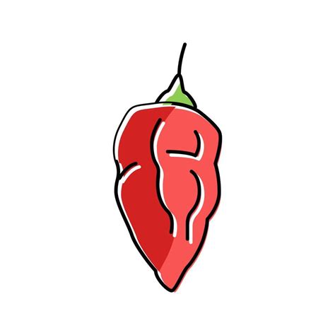 ghost pepper color icon vector illustration 19526495 Vector Art at Vecteezy