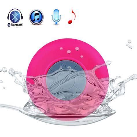 Mini Waterproof Wireless Bluetooth Speaker (Pink)