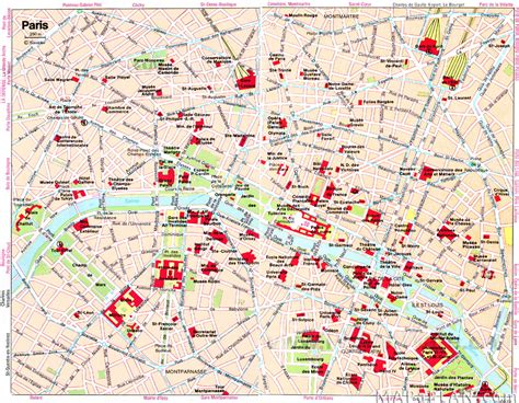 Feed Pictures - Paris Map Tourist Index Of