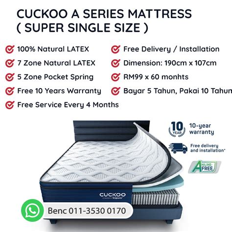 Cuckoo Super Single Mattress | Cuckoo Mattress Rental - Cuckoo ...