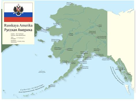 Russian Alaska Map