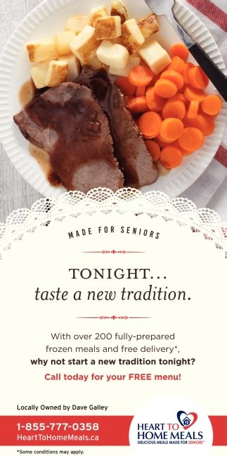 Tonight... Taste a New Tradition, Heart to Home Meals