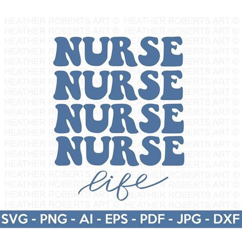 Nurse Life Stacked SVG, Retro Nurse Quote SVG, Nurse Life, N - Inspire ...