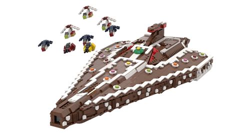 LEGO IDEAS - Celebrate The Holidays in a Galaxy Far Far Away - Gingerbread Republic Acclamator ...