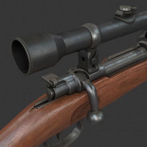 3D model Karabiner 98k Sniper VR / AR / low-poly | CGTrader