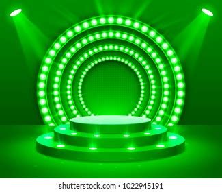 Stage Podium Lighting Stage Podium Scene Stock Vector (Royalty Free) 1022945191