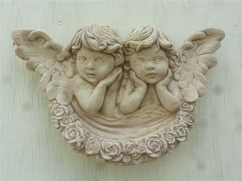 Cherub Planter-Plaque Wall Plaques Garden Ornaments ::. Yard Art Garden Ornaments ::. Concrete ...