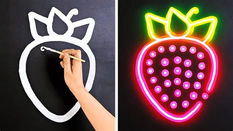 How to Draw GLOW Effect || Easy Painting Ideas For Your Home - The Crafter Connection