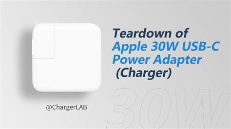 Teardown of Apple 30W USB-C Power Adapter (Charger) - Chargerlab