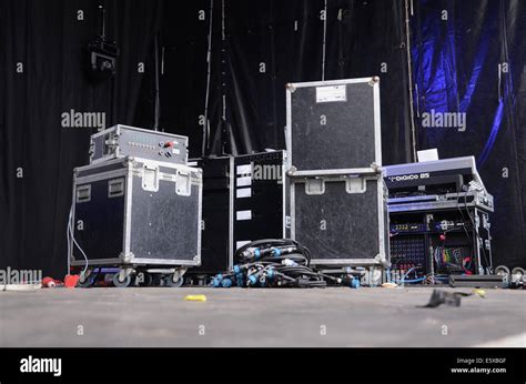 stage equipment at concert Stock Photo - Alamy